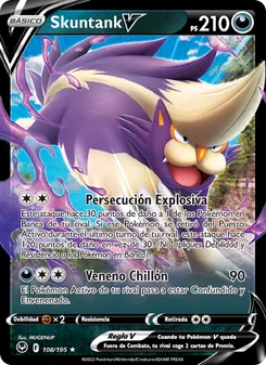 Carta Skuntank V de la expansión Tempestad Plateada, número 108/195