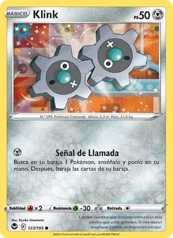 Carta Klink de la expansión Tempestad Plateada, número 123/195