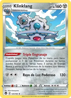 Carta Klinklang de la expansión Tempestad Plateada, número 125/195
