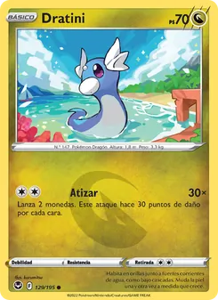 Carta Dratini de la expansión Tempestad Plateada, número 129/195
