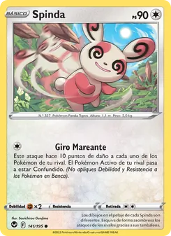 Carta Spinda de la expansión Tempestad Plateada, número 141/195