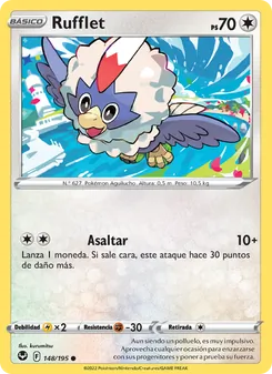 Carta Rufflet de la expansión Tempestad Plateada, número 148/195