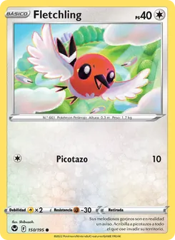 Carta Fletchling de la expansión Tempestad Plateada, número 150/195