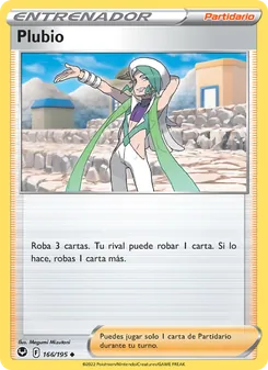 Carta Plubio de la expansión Tempestad Plateada, número 166/195