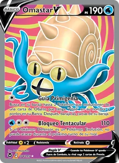 Carta Omastar V de la expansión Tempestad Plateada, número 174/195