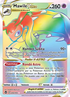 Carta Mawile V-ASTRO de la expansión Tempestad Plateada, número 200/195