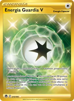 Carta Energía Guardia V de la expansión Tempestad Plateada, número 215/195