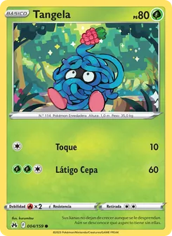 Carta Tangela de la expansión Cenit Supremo, número 004/159
