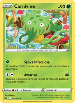 Carta Carnivine de la expansión Cenit Supremo, número 012/159