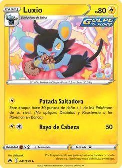 Carta Luxio de la expansión Cenit Supremo, número 041/159