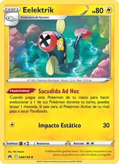 Carta Eelektrik de la expansión Cenit Supremo, número 048/159