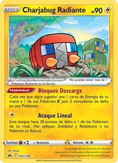 Carta Charjabug Radiante de la expansión Cenit Supremo, número 051/159
