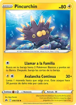 Carta Pincurchin de la expansión Cenit Supremo, número 056/159