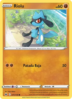Carta Riolu de la expansión Cenit Supremo, número 071/159
