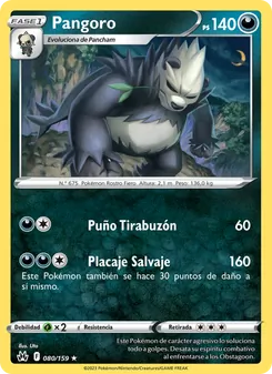 Carta Pangoro de la expansión Cenit Supremo, número 080/159