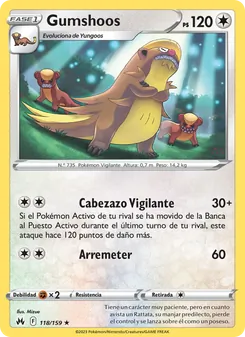 Carta Gumshoos de la expansión Cenit Supremo, número 118/159
