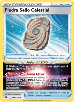 Carta Piedra Sello Celestial de la expansión Cenit Supremo, número 143/159