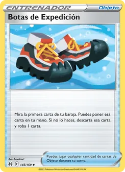 Carta Botas de Expedición de la expansión Cenit Supremo, número 145/159