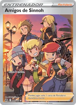 Carta Amigos de Sinnoh de la expansión Cenit Supremo, número 149/159