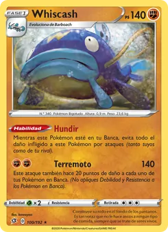 Carta Whiscash de la expansión Choque Rebelde, número 100/192