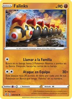 Carta Falinks de la expansión Choque Rebelde, número 109/192