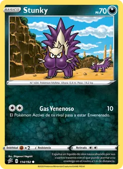 Carta Stunky de la expansión Choque Rebelde, número 114/192