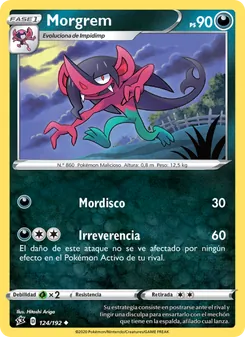 Carta Morgrem de la expansión Choque Rebelde, número 124/192