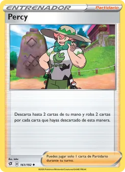 Carta Percy de la expansión Choque Rebelde, número 161/192