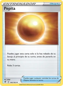 Carta Pepita de la expansión Choque Rebelde, número 162/192