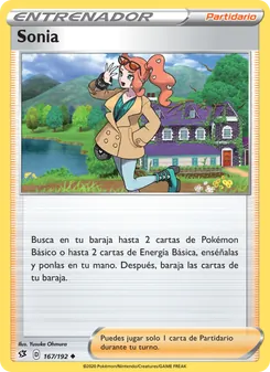 Carta Sonia de la expansión Choque Rebelde, número 167/192
