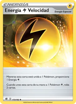 Carta Energía Lightning Velocidad de la expansión Choque Rebelde, número 173/192