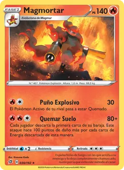 Carta Magmortar de la expansión Choque Rebelde, número 30/192