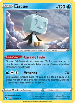 Carta Eiscue de la expansión Choque Rebelde, número 54/192