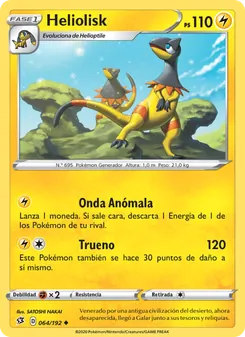 Carta Heliolisk de la expansión Choque Rebelde, número 64/192