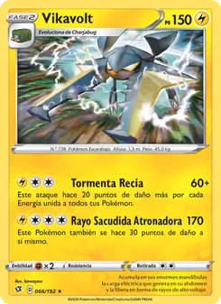 Carta Vikavolt de la expansión Choque Rebelde, número 66/192
