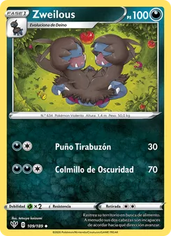 Carta Zweilous de la expansión Oscuridad Incandescente, número 109/189