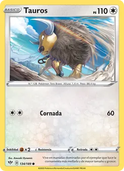 Carta Tauros de la expansión Oscuridad Incandescente, número 134/189