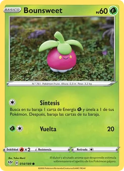 Carta Bounsweet de la expansión Oscuridad Incandescente, número 14/189