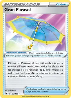Carta Gran Parasol de la expansión Oscuridad Incandescente, número 157/189
