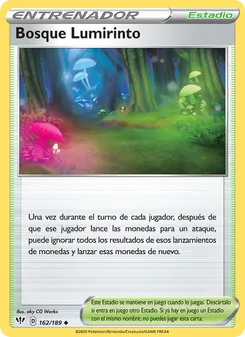 Carta Bosque Lumirinto de la expansión Oscuridad Incandescente, número 162/189