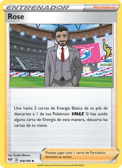 Carta Rose de la expansión Oscuridad Incandescente, número 168/189