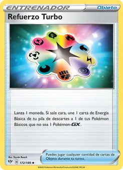 Carta Refuerzo Turbo de la expansión Oscuridad Incandescente, número 172/189