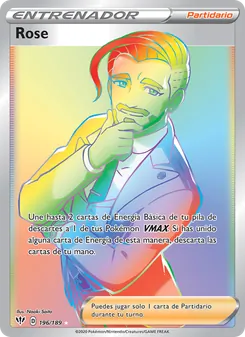 Carta Rose de la expansión Oscuridad Incandescente, número 196/189
