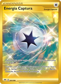 Carta Energía Captura de la expansión Oscuridad Incandescente, número 201/189