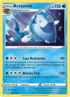 Carta Arctovish de la expansión Oscuridad Incandescente, número 54/189