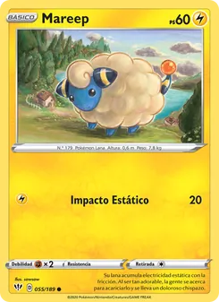 Carta Mareep de la expansión Oscuridad Incandescente, número 55/189