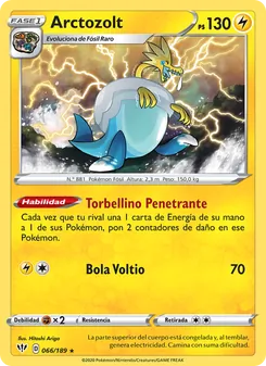 Carta Arctozolt de la expansión Oscuridad Incandescente, número 66/189