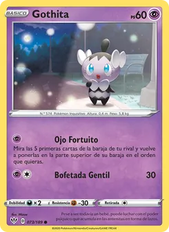 Carta Gothita de la expansión Oscuridad Incandescente, número 73/189