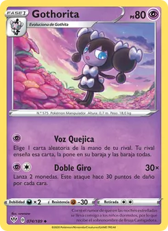 Carta Gothorita de la expansión Oscuridad Incandescente, número 74/189