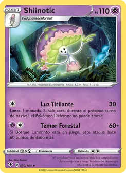 Carta Shiinotic de la expansión Oscuridad Incandescente, número 80/189